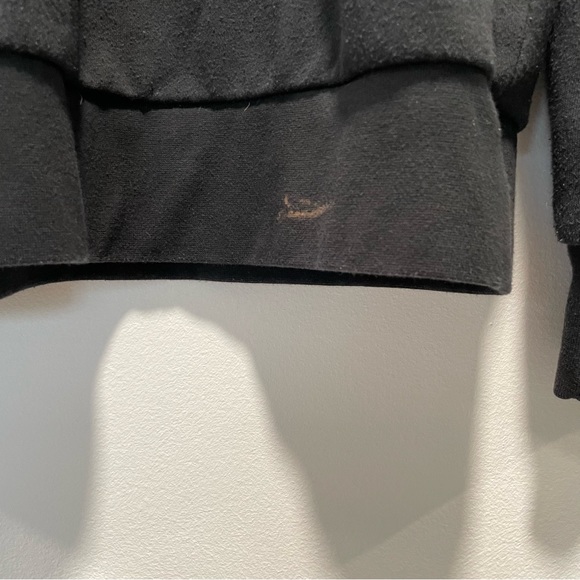 Adidas Crew Neck Pullover Logo Sweater Men’s Size Medium Black & White - Picture 5 of 7